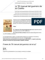 Frases de - El Manual Del Guerrero de La Luz - de Paulo Coelho