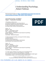 Test Bank For Understanding Psychology 14th Edition Robert Feldman