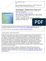 Developing A Data Identifier Taxonomy