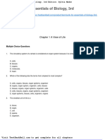 Test Bank For Essentials of Biology 3rd Edition Sylvia Mader