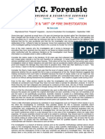 T.C. Forensic - Article 9 - The Science & - Art - of Fire Investigation