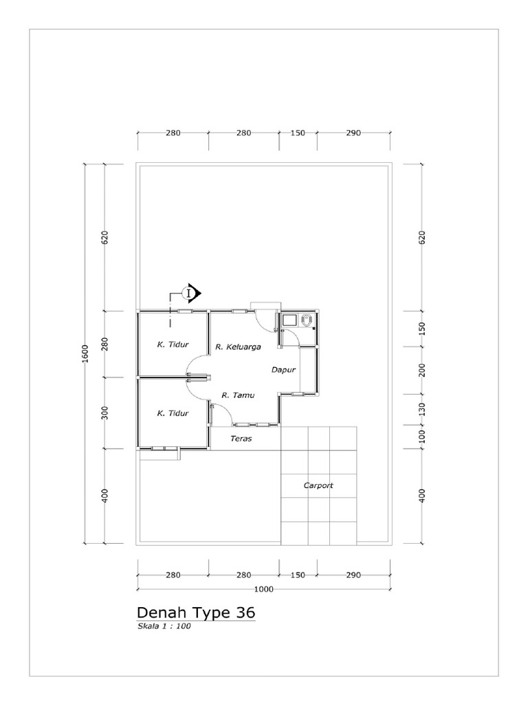 Desain & Rencana Kerja Type 36 | PDF
