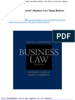 Smith and Robersons Business Law Mann Roberts 15th Edition Solutions Manual