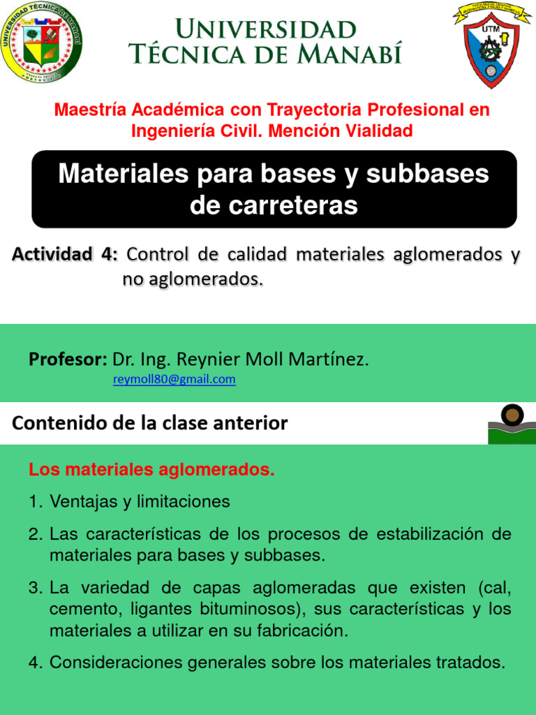 Control de Calidad en Materiales Viales | PDF | Suelo | Agua