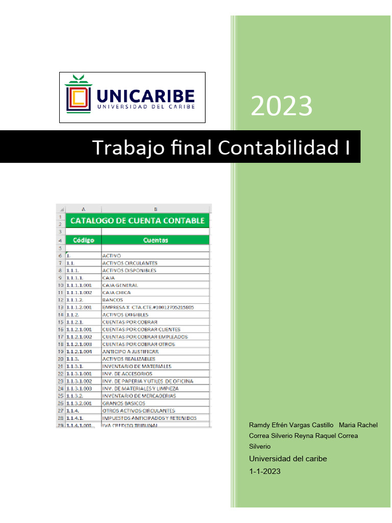 Trabajo Final Contabilidad | PDF