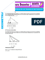 Relaciones Métricas en Los Triangulos Rectangulos: 1 Teorema de Euclides