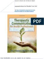 Test Bank Therapeutic Communications For Health Care 3rd Edition Tamparo