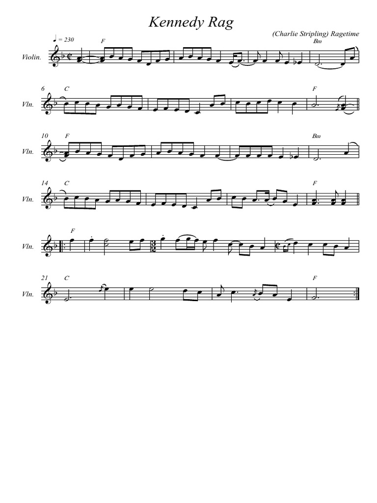 Kennedy Rag | PDF