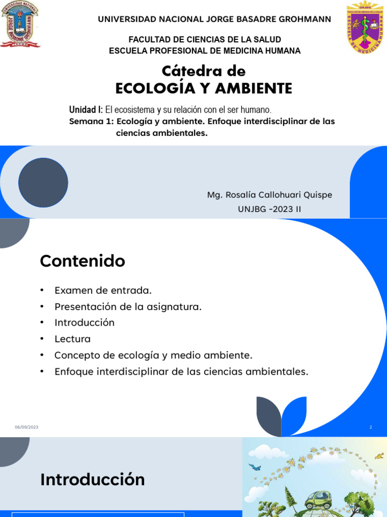 Semana 1 | PDF | Ecología | Entorno natural
