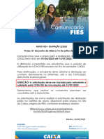 2023 05 24 Comunicado NOVO FIES Dilatacao 2 - 2023