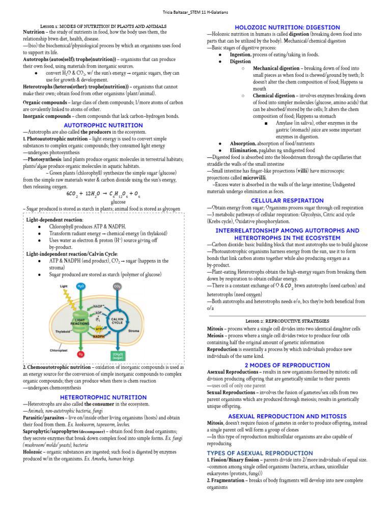 General Biology 2 | PDF | Nutrition | Diet & Nutrition