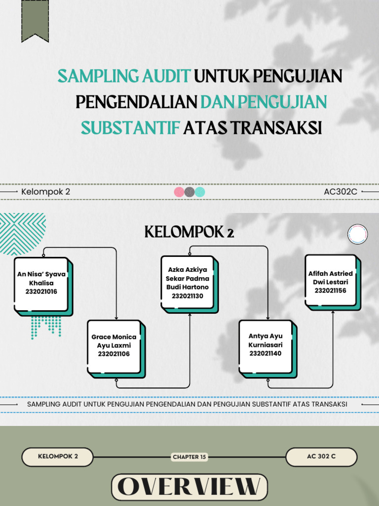 Teknik Sampling Audit Transaksi | PDF