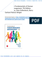 Test Bank For Fundamentals of Human Resource Management 7th Edition Raymond Noe John Hollenbeck Barry Gerhart Patrick Wright