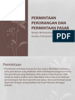 Permintaan Perorangan Dan Permintaan Pasar