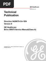 Technical Publication: Direction 5429575-CA-1EN GE Healthcare Brivo XR575 Service Manual (Class A)