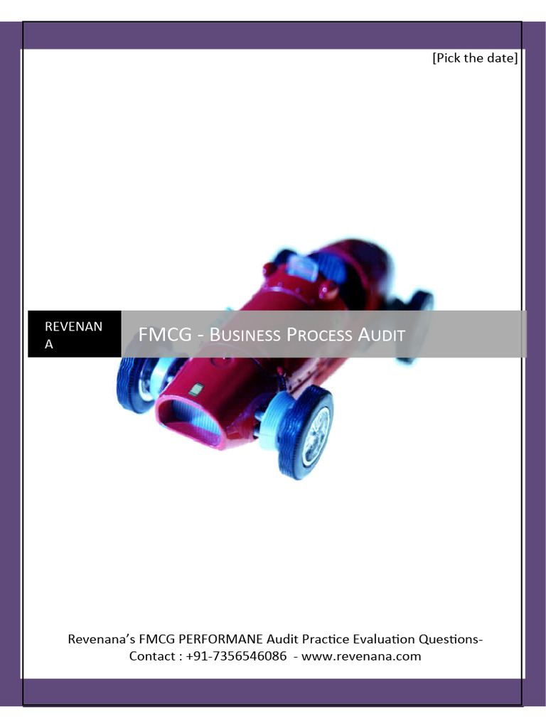 FMCG Audit Questions For Self Evaluation PDF Return On Investment