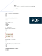 Soal Pas Matematika Kelas 1 Semester 2