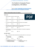 Test Bank For Guide To Computer Forensics and Investigations 5th Edition