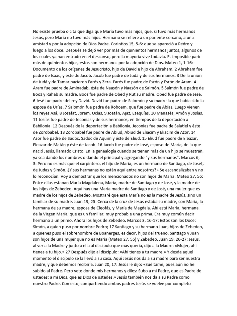 María y la maternidad de Jesús | PDF | María, madre de Jesús | Jesús