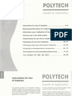Instructions For Use of Polytech Breast Implants Manual (Multilingual)