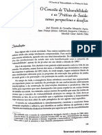 O Conceito de Vulnerabilidade e As Praticas em Saude Novas Perspectivas e Desafios