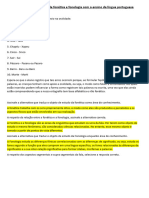 As Relações Dos Estudos de Fonética e Fonologia Com o Ensino Da Língua Portuguesa