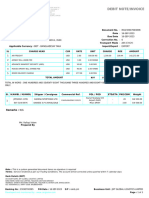 Debit Note/Invoice: Remarks: N/A