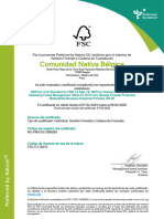 Comunidad Nativa Bélgica FSC FM - COC Certificate 7.2.2023