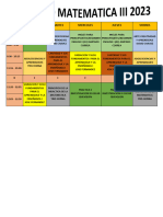 Horario 2023 Matematica