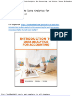 Test Bank For Introduction To Data Analytics For Accounting 1st Edition Vernon Richardson Katie Terrell Ryan Teeter