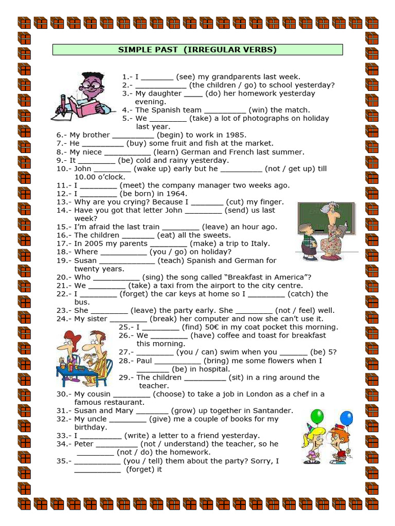 Simple Past Irregular Verbs | PDF | Language Arts & Discipline
