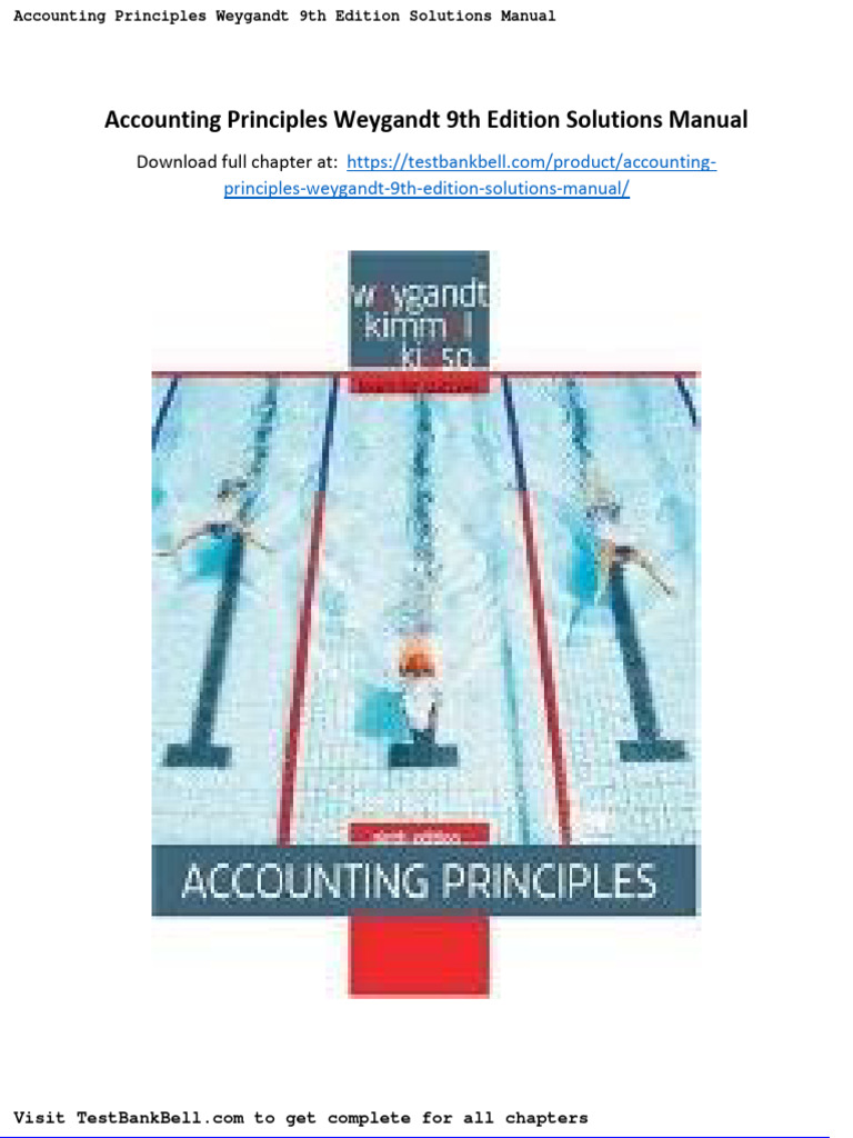 Accounting Principles Weygandt 9th Edition Solutions Manual PDF