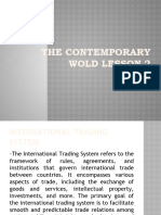 The Contemporary Wold Lesson 2