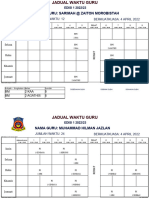 Jadual Waktu Guru Edisi 1