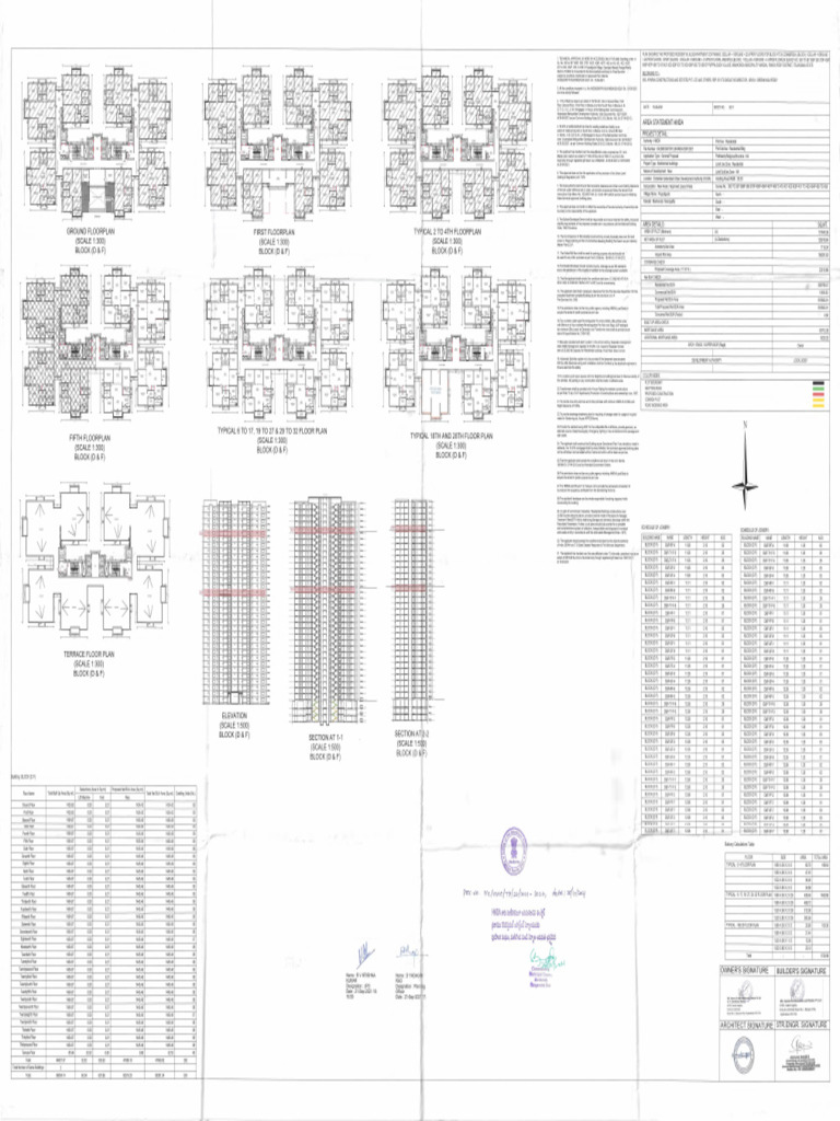 Aparna Zenon BlockD, F Floor Plans PDF