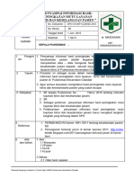 9.4.4.EP 1 SPO Penyampaian Informasi Hasil Peningkatan Mutu Layanan Klinis