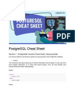 PostgreSQL Cheat Sheet - Hackr - Io