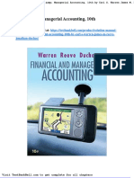 Solution Manual For Financial Managerial Accounting 10th by Carl S Warren James M Reeve Jonathan Duchac