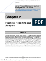 Solution Manual For Financial Statements Analysis Subramanyam Wild 11th Edition