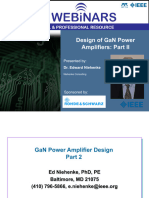 Design of Gan Power Amplifiers: Part Ii: Presented by