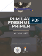 PLM Law Freshman Primer