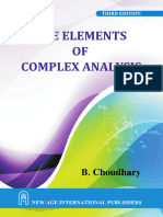 Choundhary B The Elements of Complex Analysis