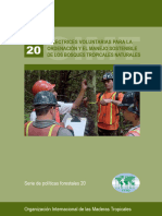 Directrices Voluntarias para La Ordenación y El Manejo Sostenible de Los Bosques Tropicales Naturales