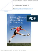 Solution Manual For Health Physical Assessment in Nursing 2 e 2nd Edition Donita Damico Colleen Barbarito