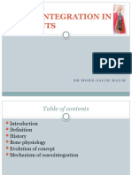 Osseointegration of Dental Implants