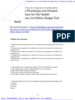 Anatomy Physiology and Disease Foundations For The Health Professions 1st Edition Roiger Test Bank