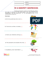 Punctuate Identify Sentences Free Printable Worksheets For Grade