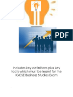 IGCSE Key Revision Booklet