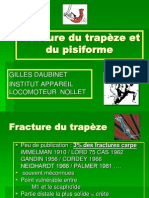 POIGNET Fracture du trapèze et du pisiforme