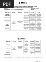 Online Courses PG MCA Sem II Exam Timetable Jan 2023